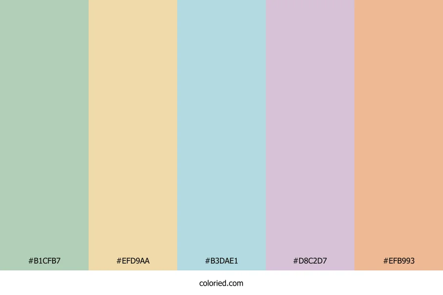 Springtime Lemonade Mist Color Palette