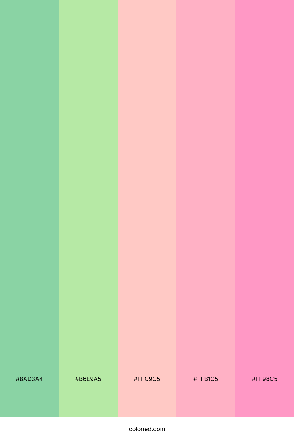 Springtime Rose Fields Palette