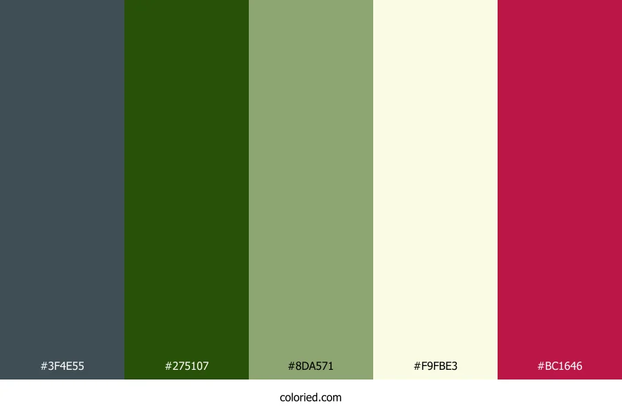 Spruce Fern Bloom Color Palette