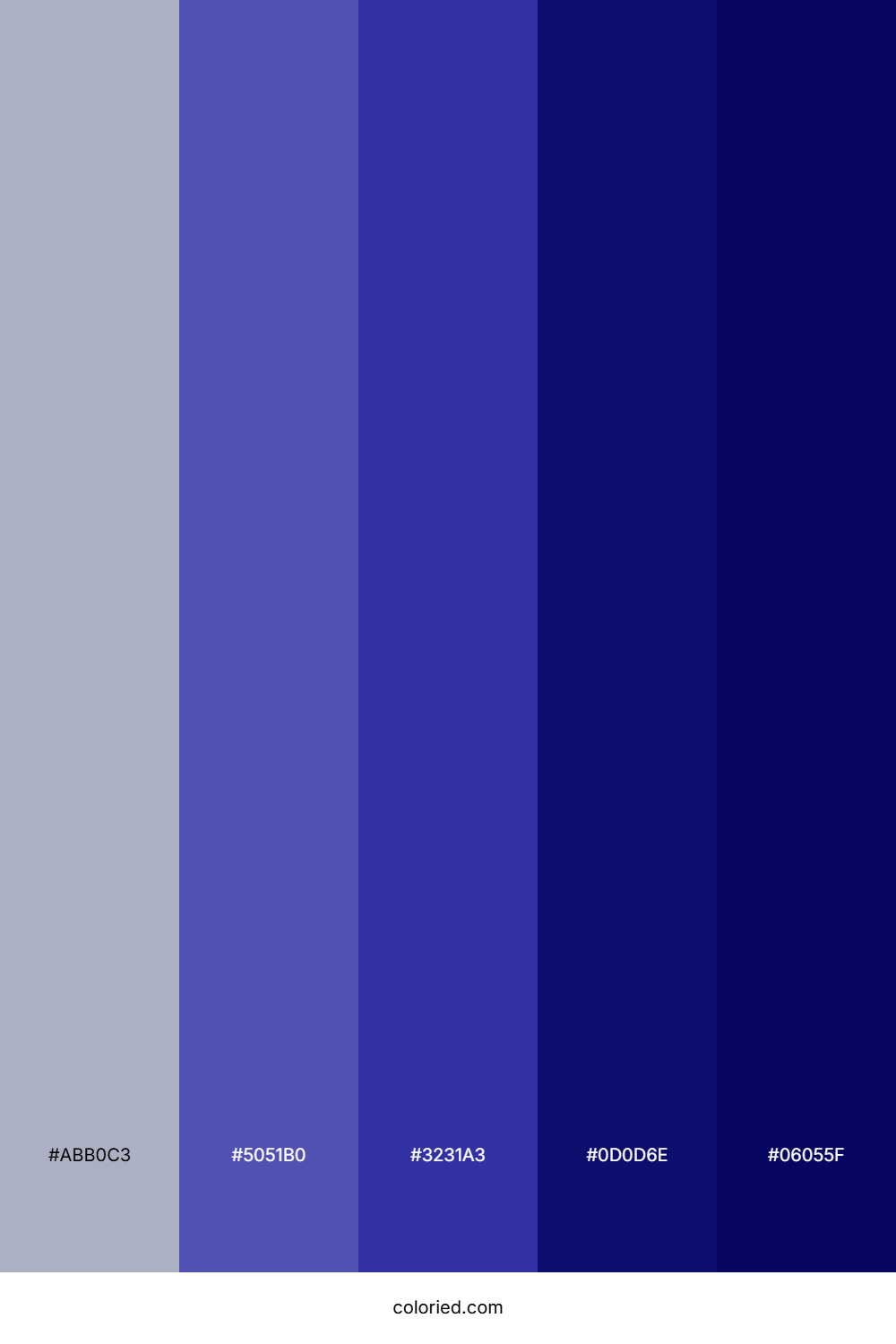 Steel and Indigo Color Palette