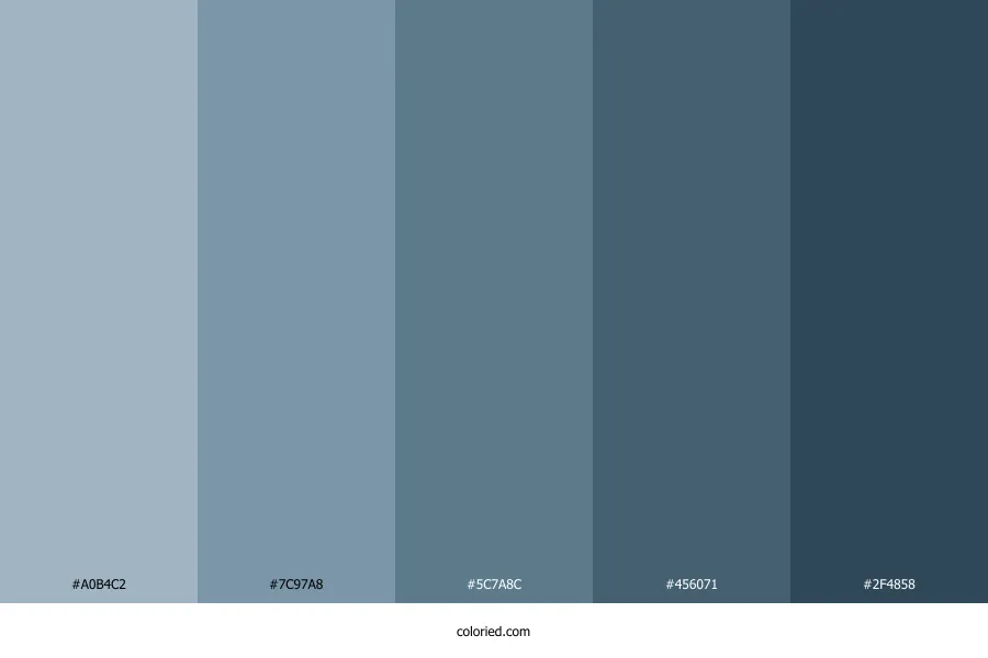 Steel Blue Color Palette