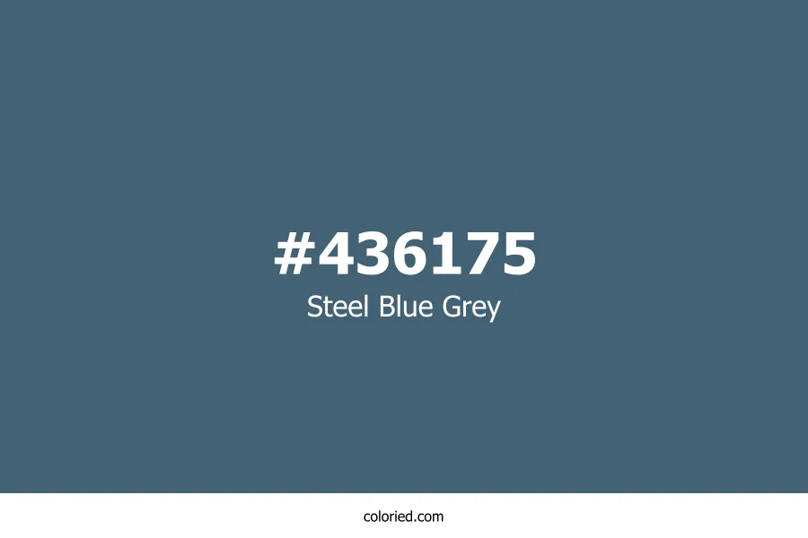 Steel Blue Grey Color