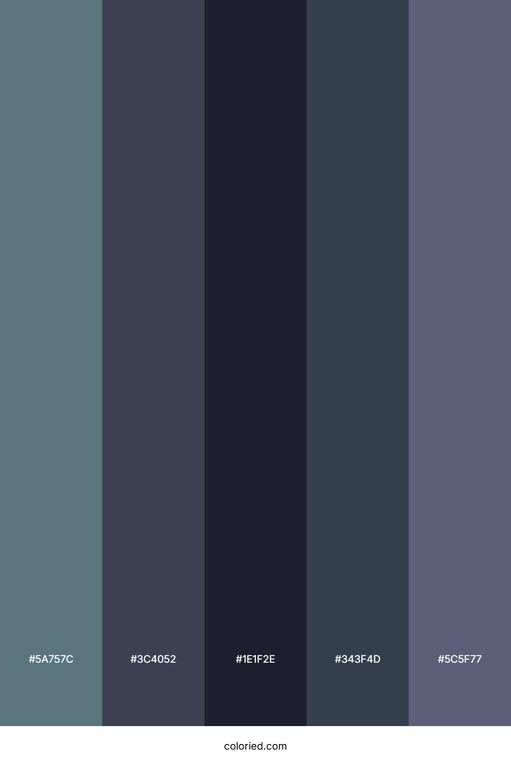 Steel Blue Twilight Palette