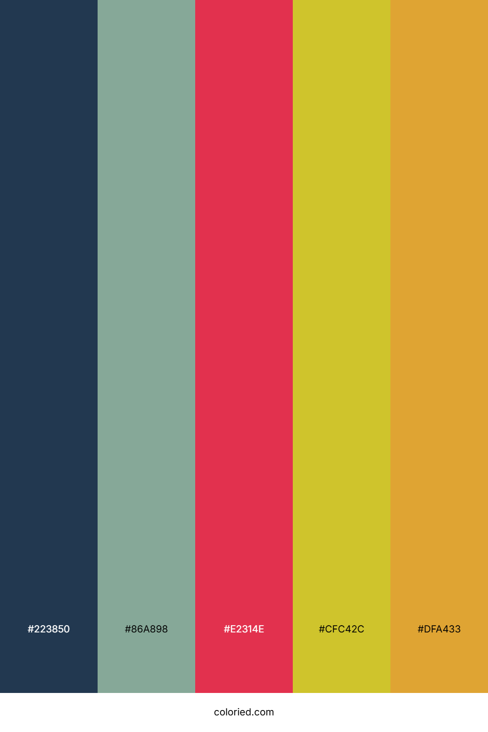 Steel Coral Lemon Palette