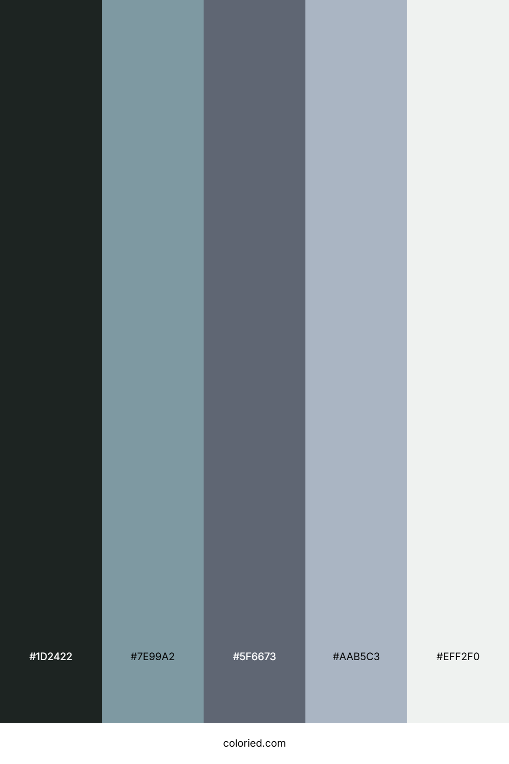 Steel Fog Drift Color Palette