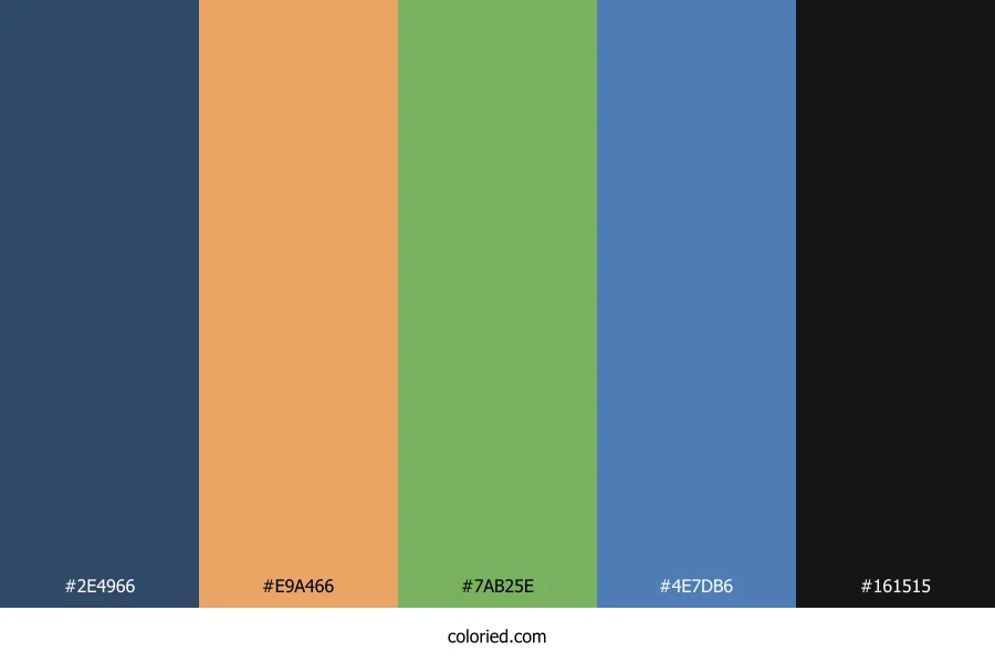 Steel Forest Sky Palette