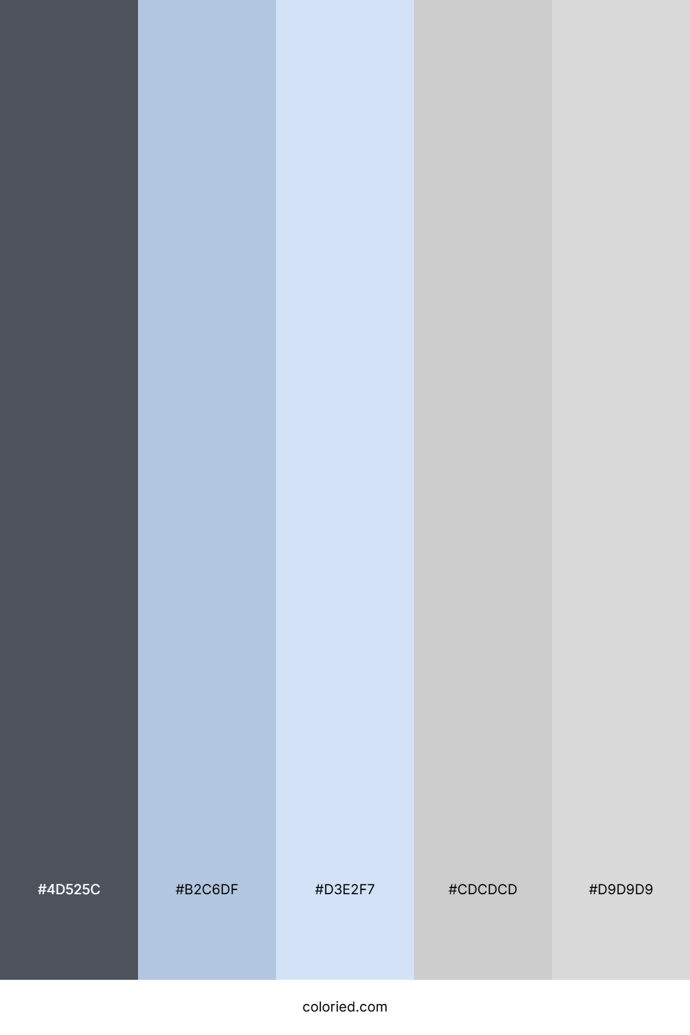 Steel Gray And Sky Blue Color Palette