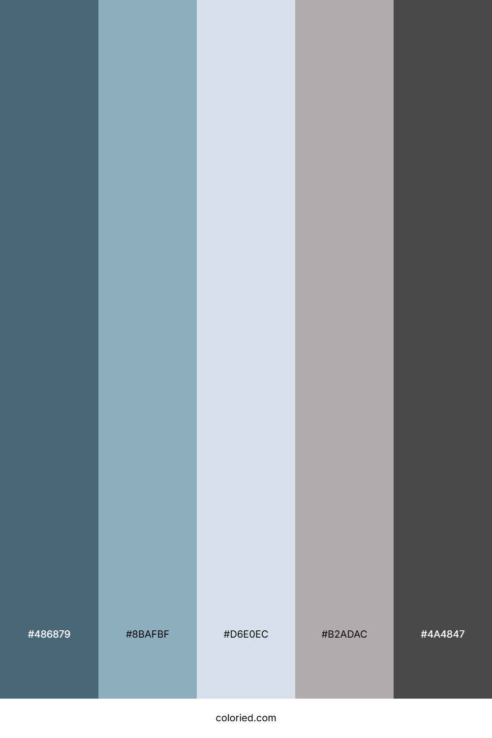 Steel Harbor Fog Color Palette