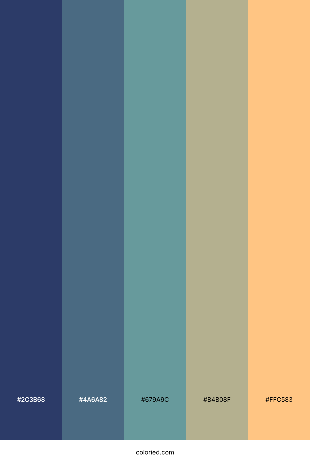 Steel Harbor Morning Palette