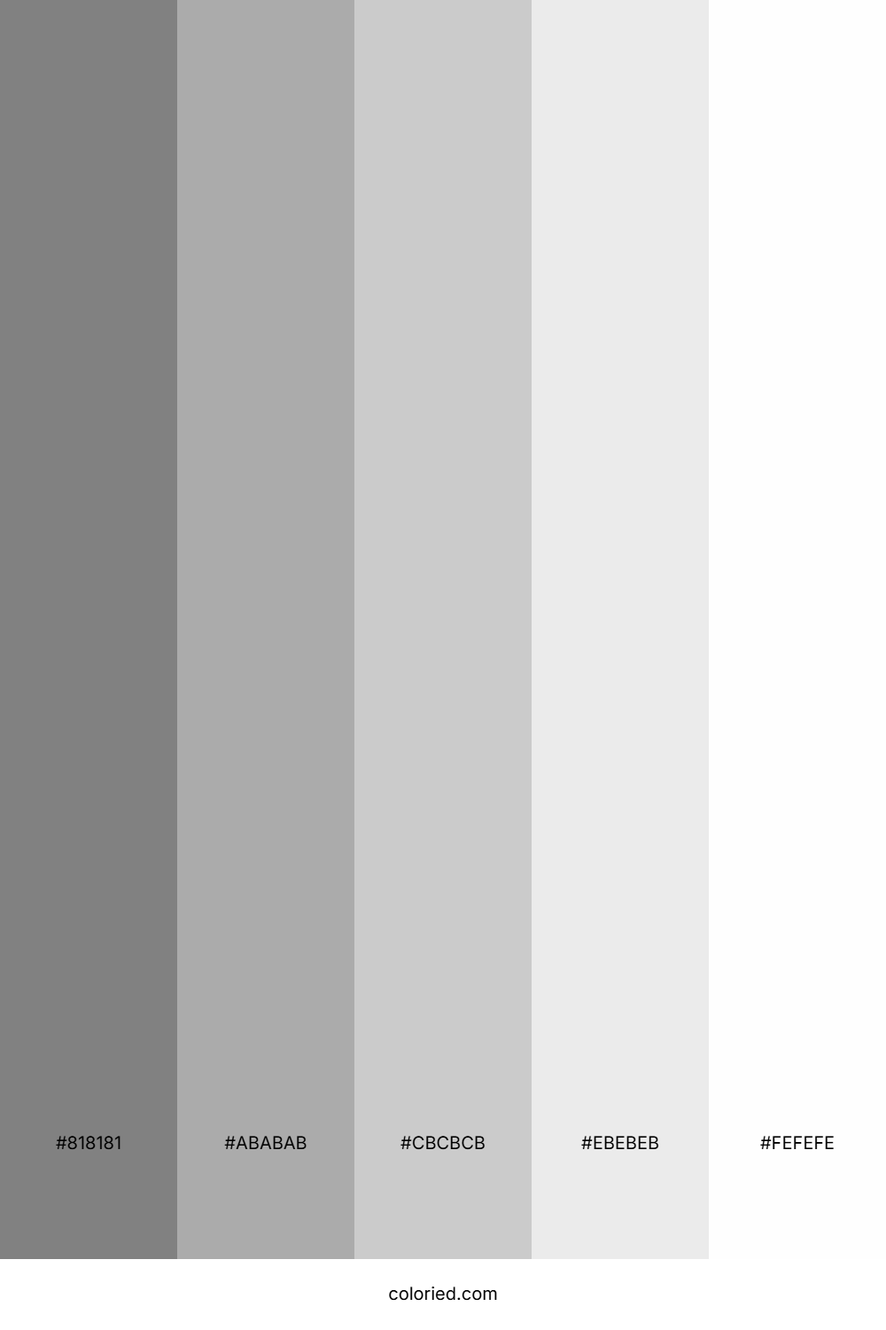 Stone Gray and Cloud Gray Color Palette