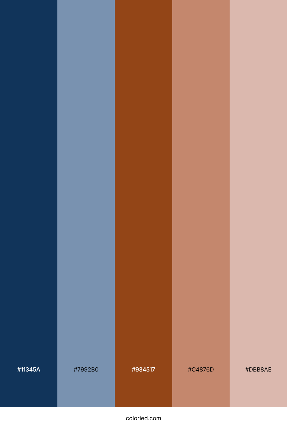 Stone Harbor Walnut Color Palette