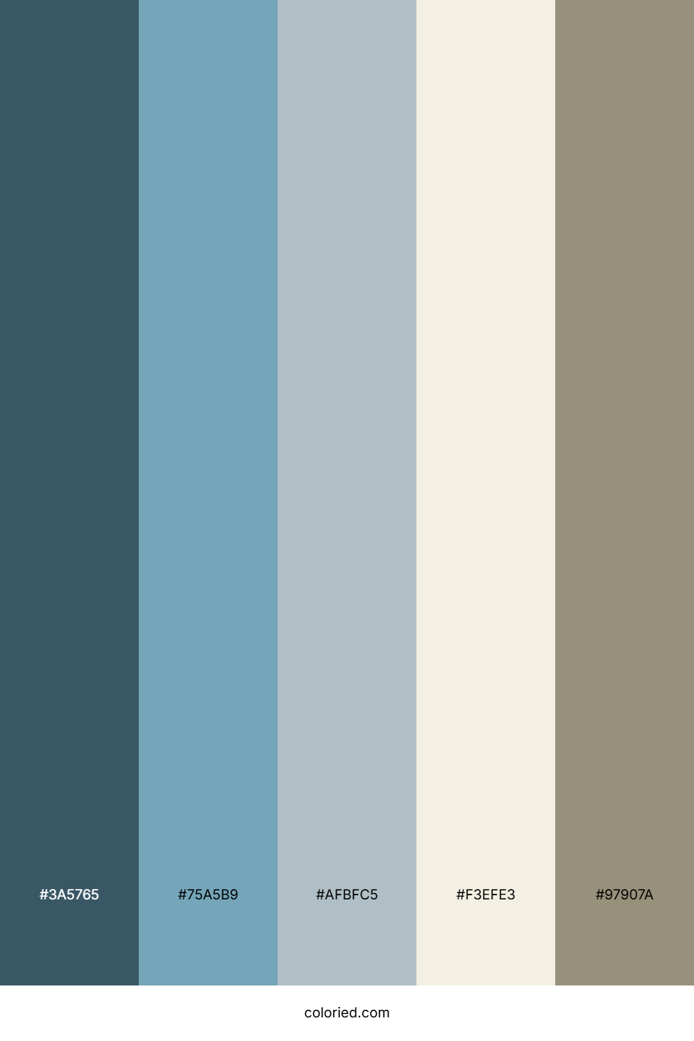 Stormy Harbor Sand Color Palette