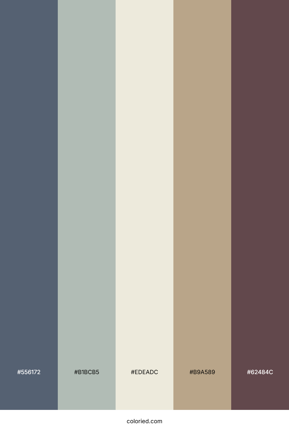 Stormy Harbor Twilight Color Palette