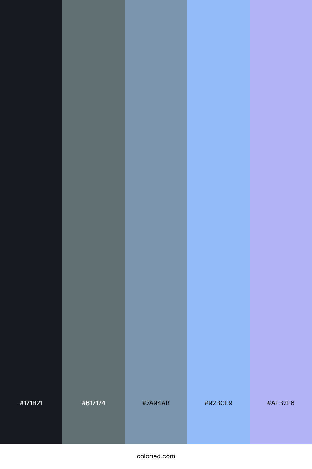 Stormy Horizon Blue Color Palette