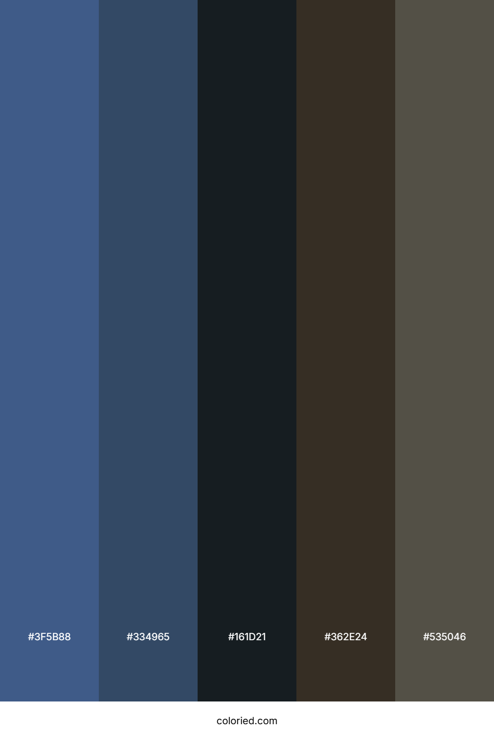 Stormy Nightfall Sea Color Palette