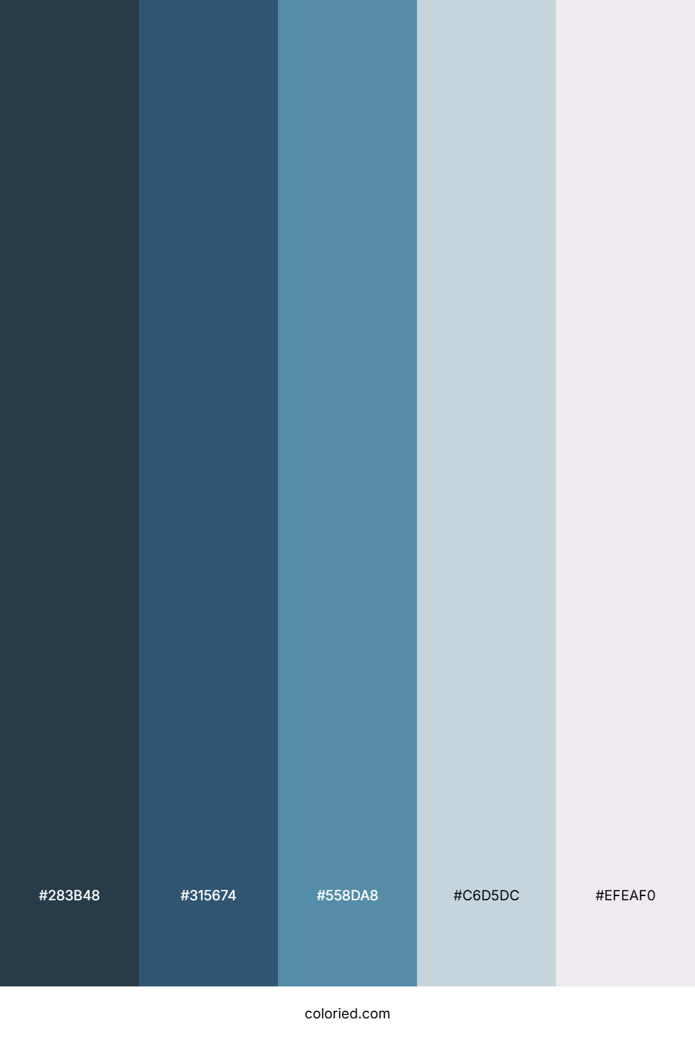 Stormy Ocean Mist Color Palette