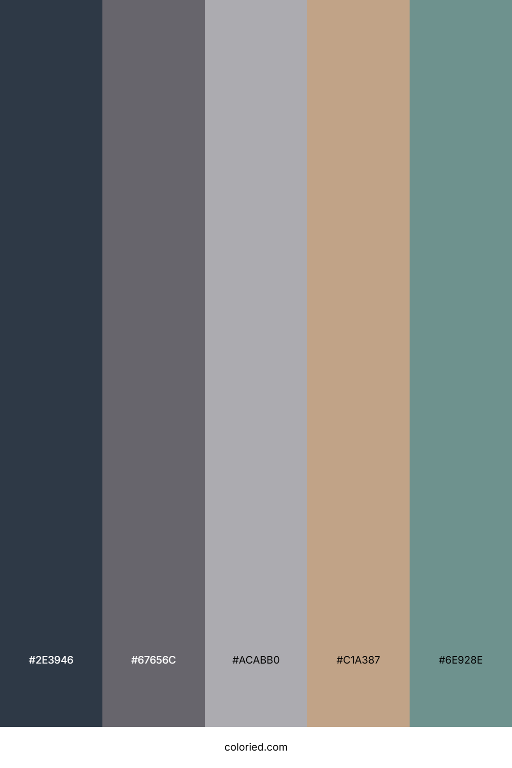 Stormy Teal Forest Color Palette