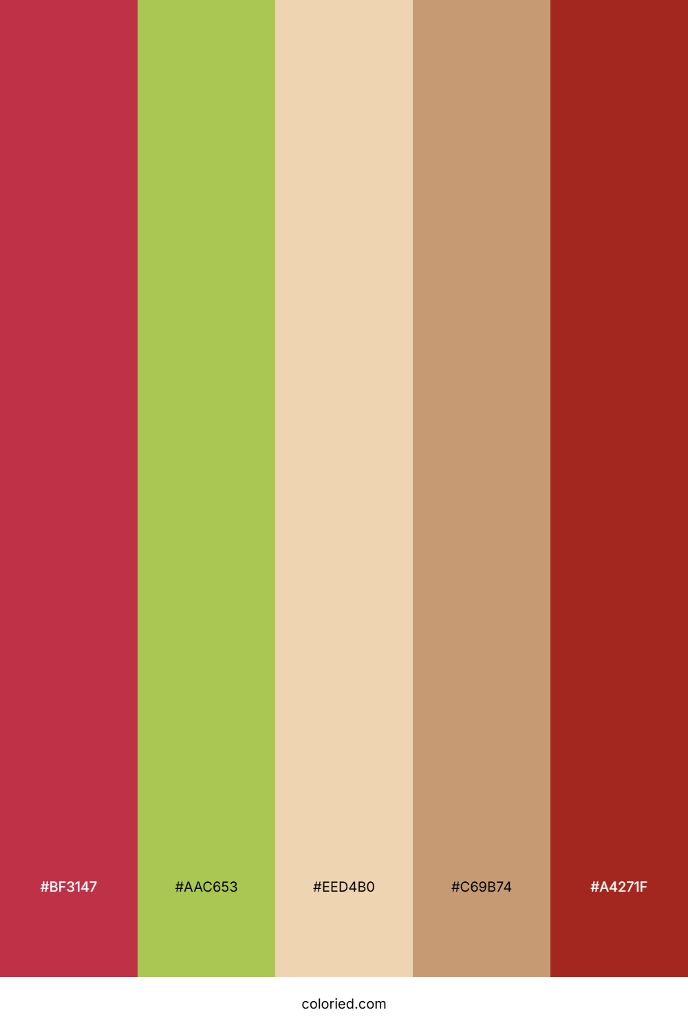Strawberry Basil Tart Color Palette