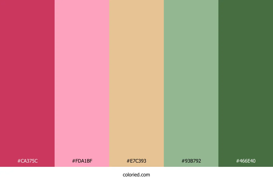 Strawberry Leaf Harmony Color Palette