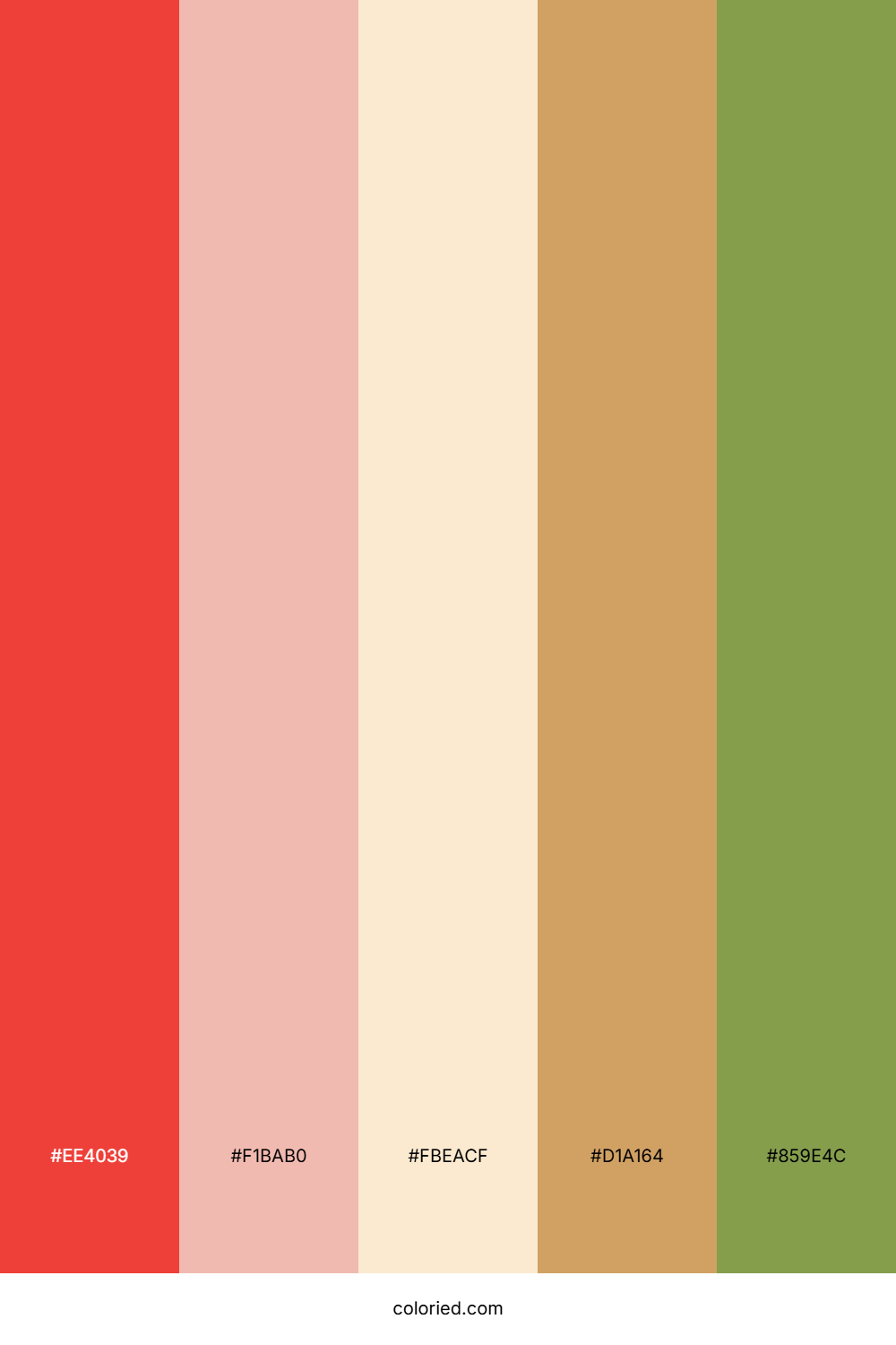 Strawberry Mocha Dream Color Palette