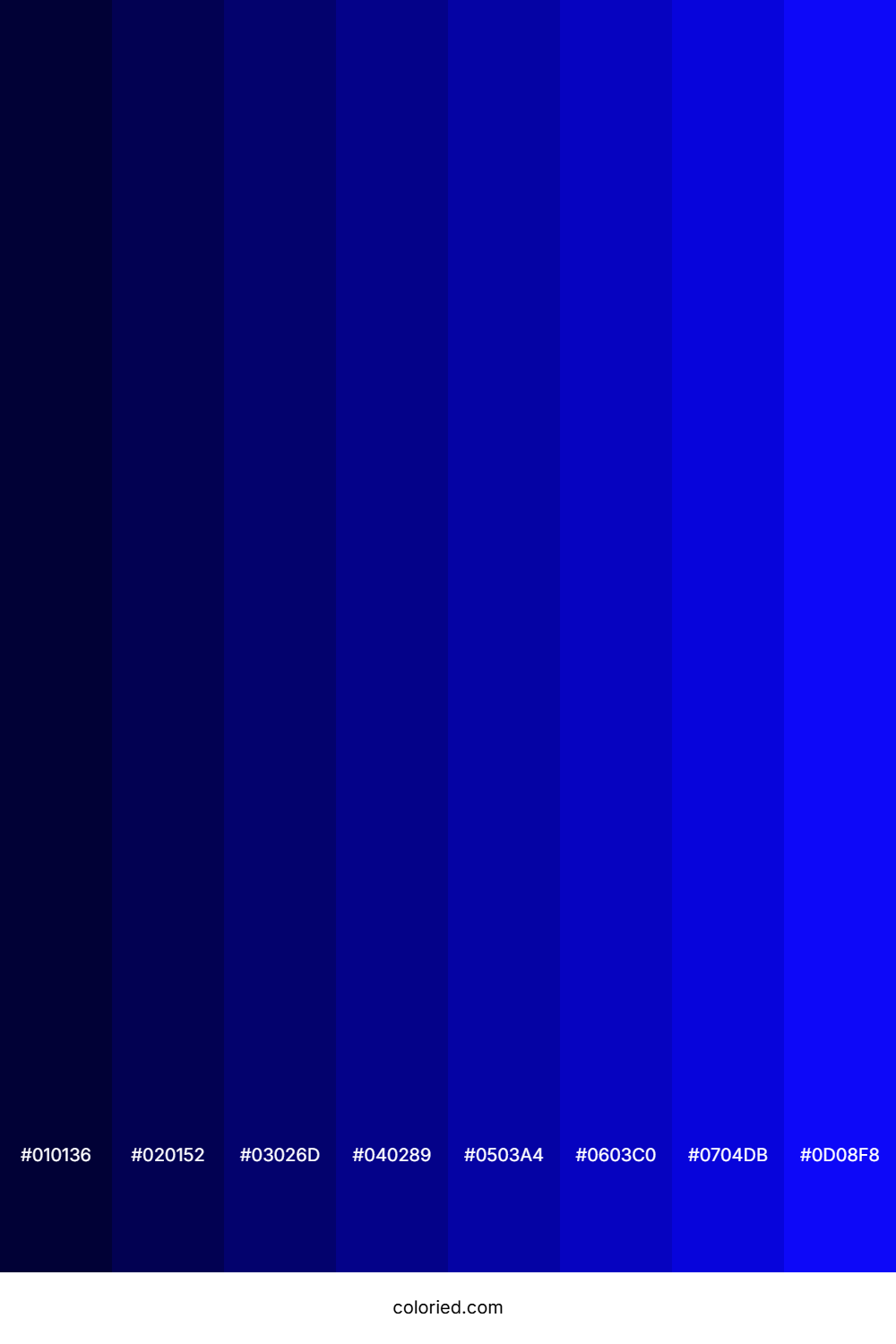 Strong Blue Color Shades