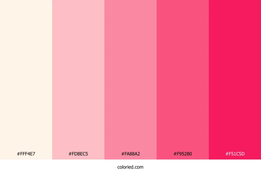 Sugar Rose Crush Color Palette