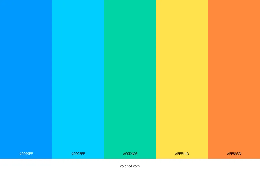 Summer Bright Color Palette