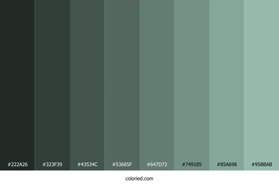 Summer Green Color Shades