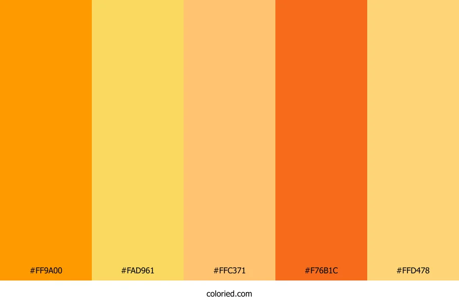 Sun Gradient Color Palette