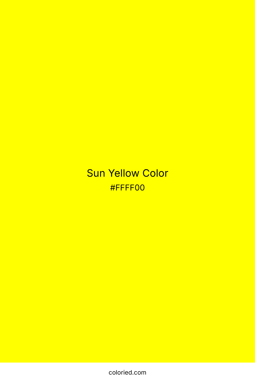 Sun Yellow Color