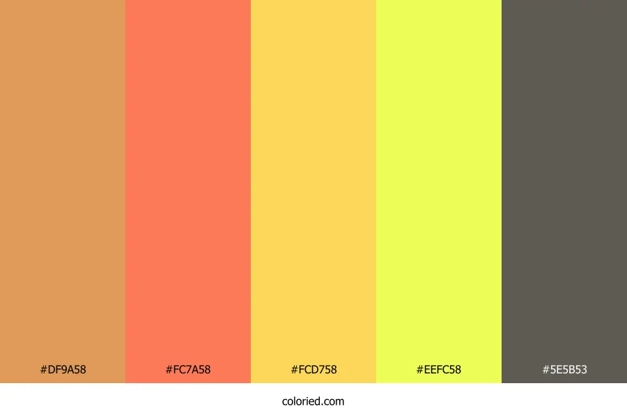 Sunburst Citrus Punch Color Palette