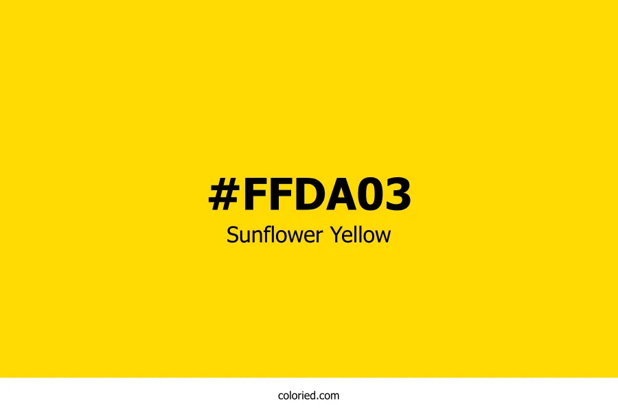 Sunflower Yellow Color Hex Code