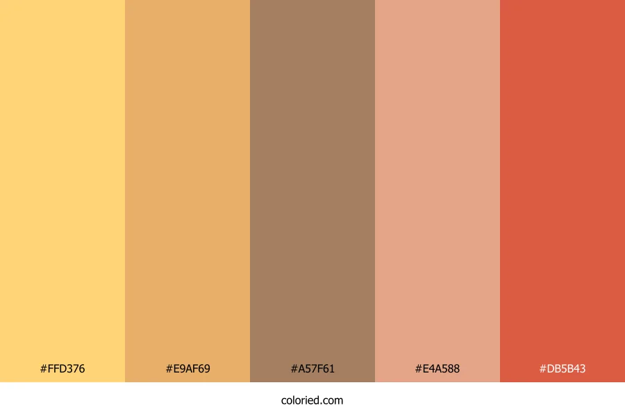 Sunlit Amber Drift Color Palette