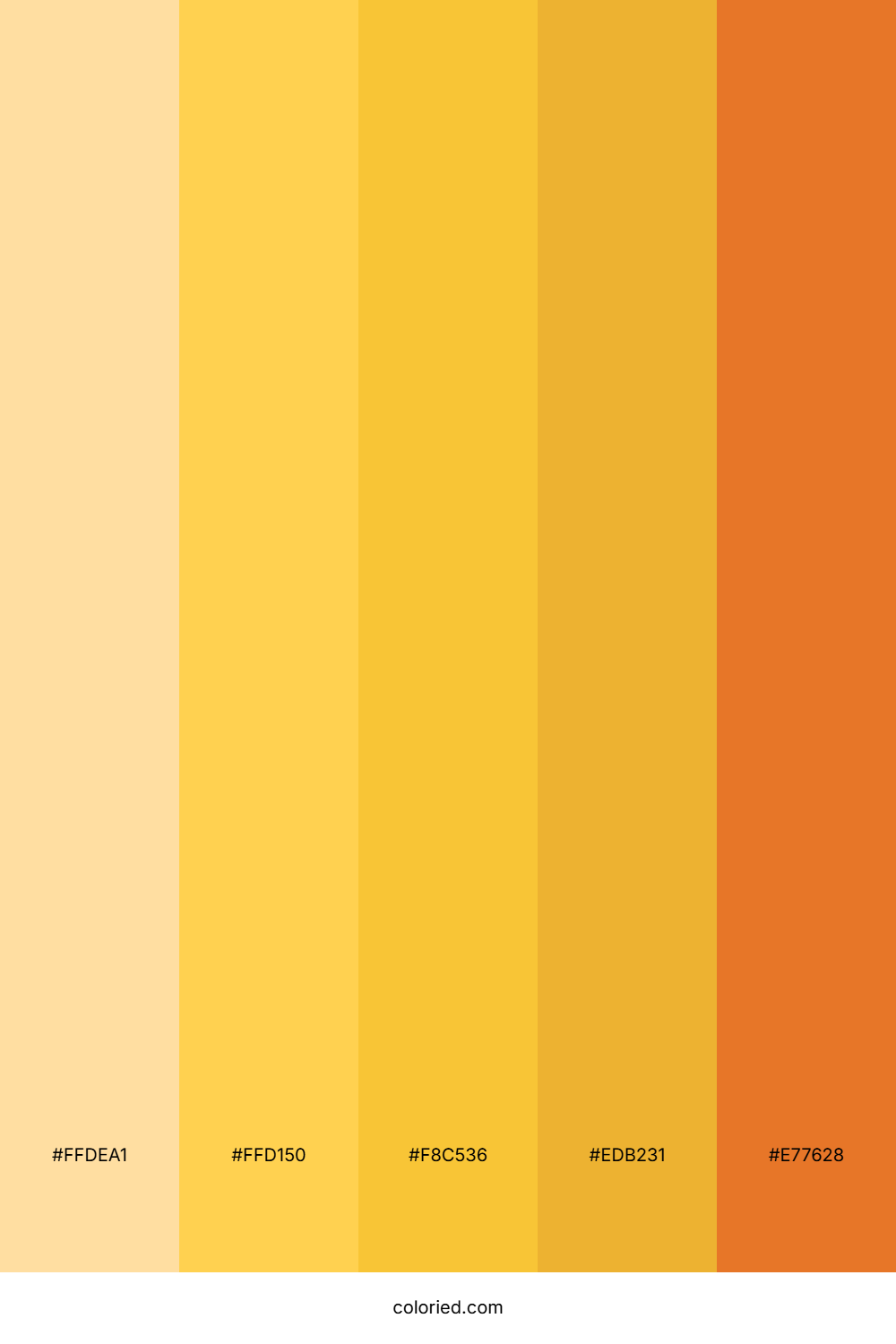 Sunlit Amber Glow Color Palette