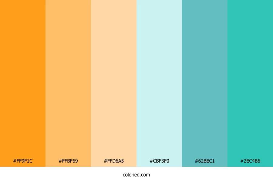 Sunlit Aqua Breeze Color Palette