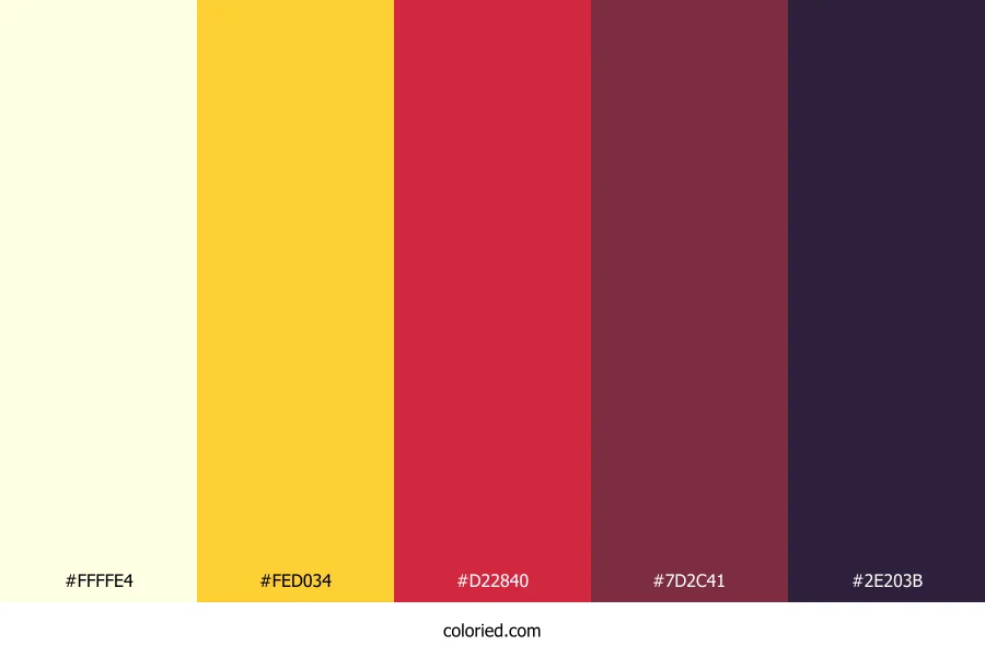 Sunlit Cherry Dusk Color Palette