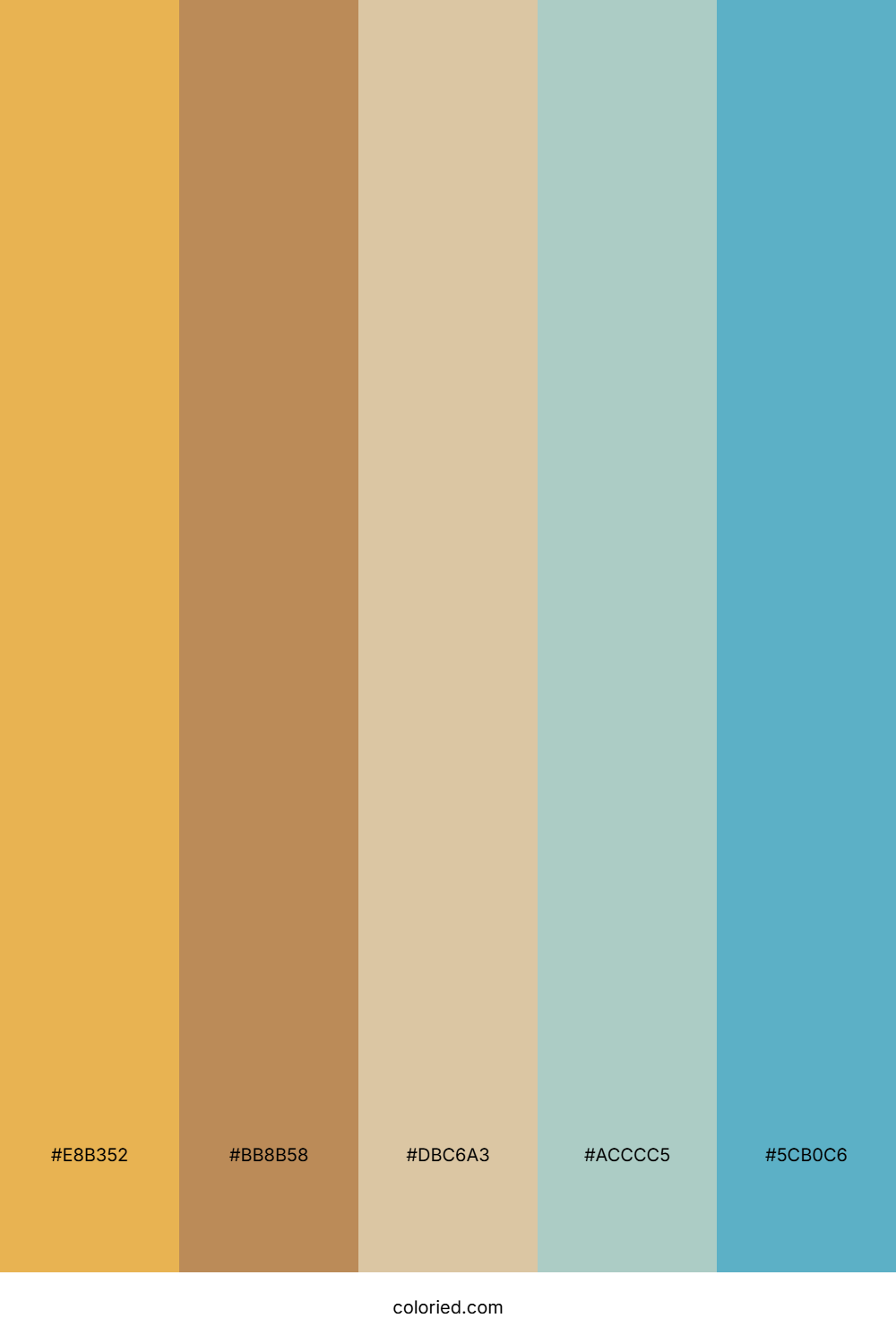 Sunlit Cove Lagoon Color Palette