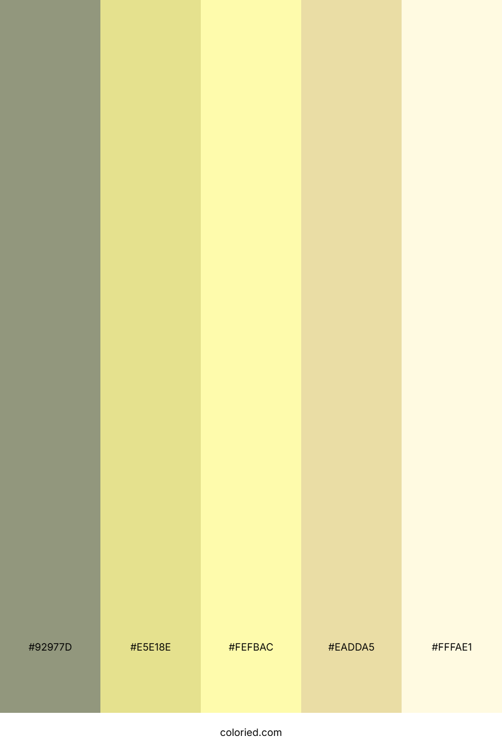 Sunlit Meadow Cream Color Palette