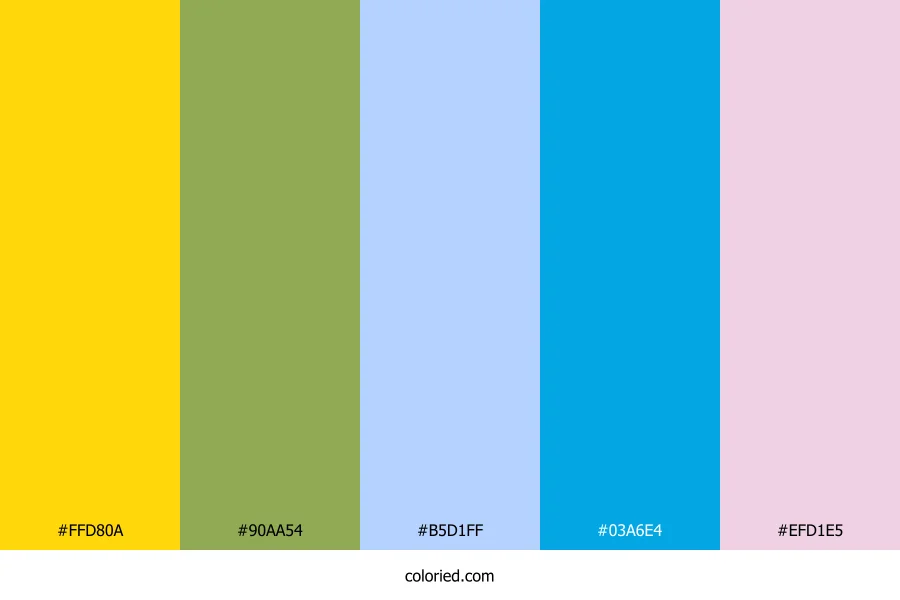 Sunlit Meadow Sky Color Palette