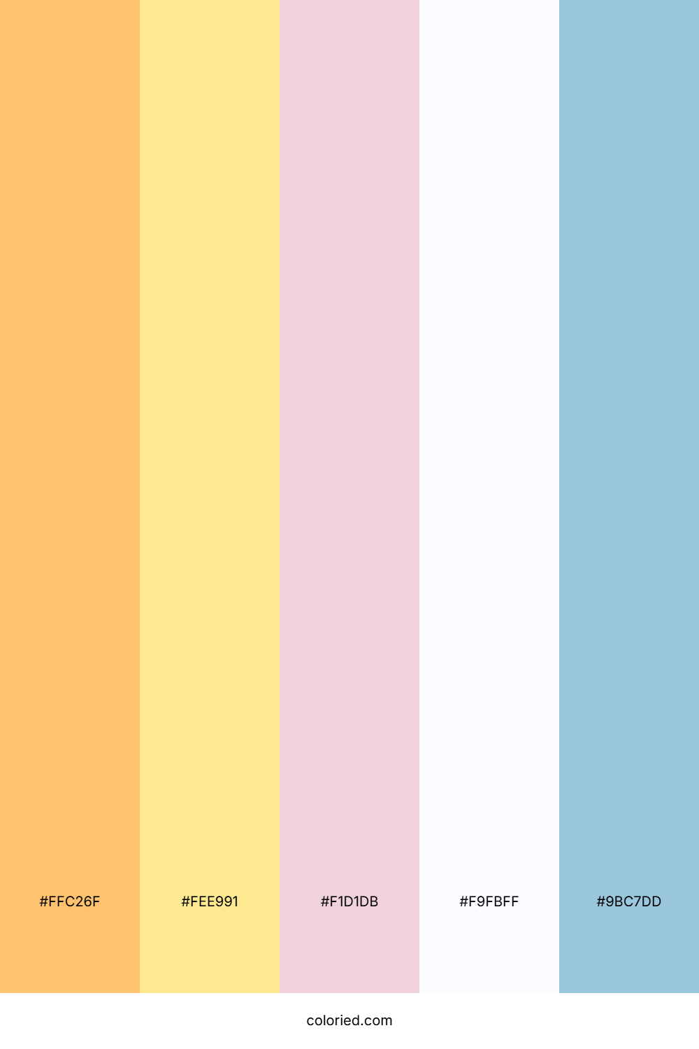 Sunlit Peach Sky Palette