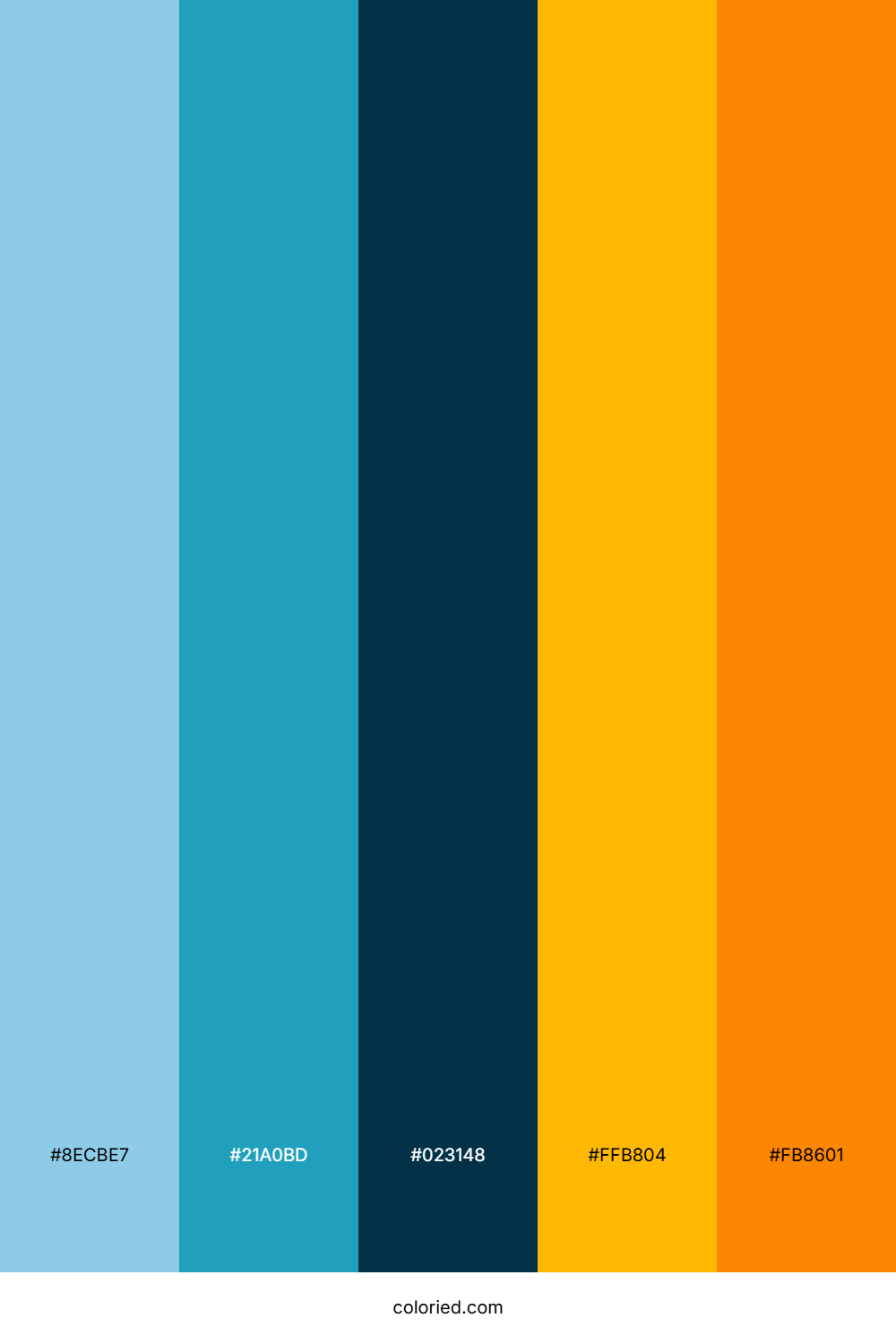 Sunlit Teal Horizon Color Palette