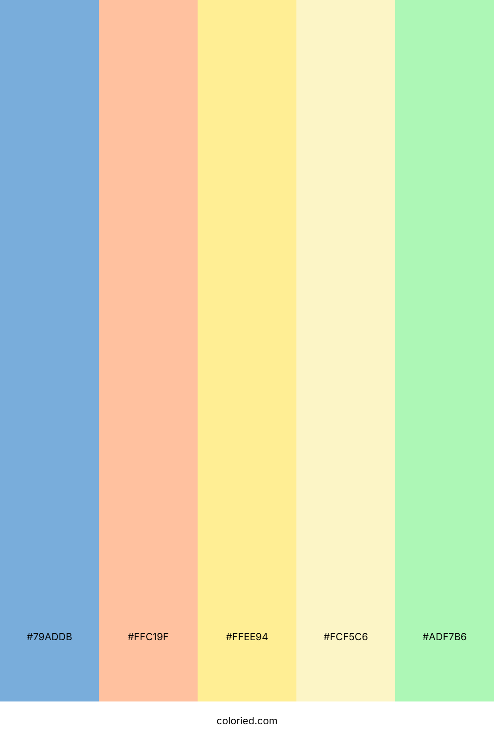 Sunny Pastel Horizon Palette
