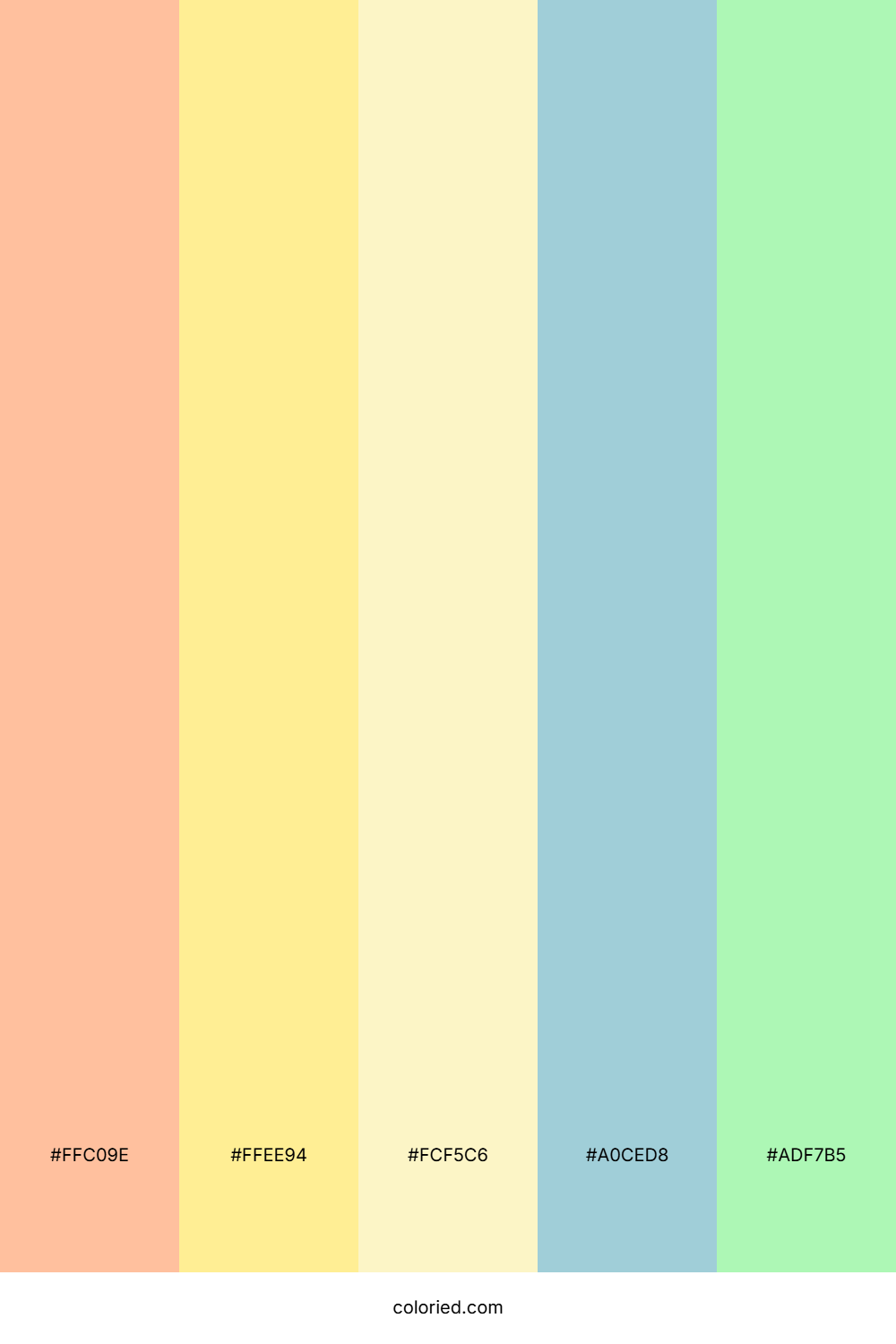 Sunny Pastel Oasis Palette