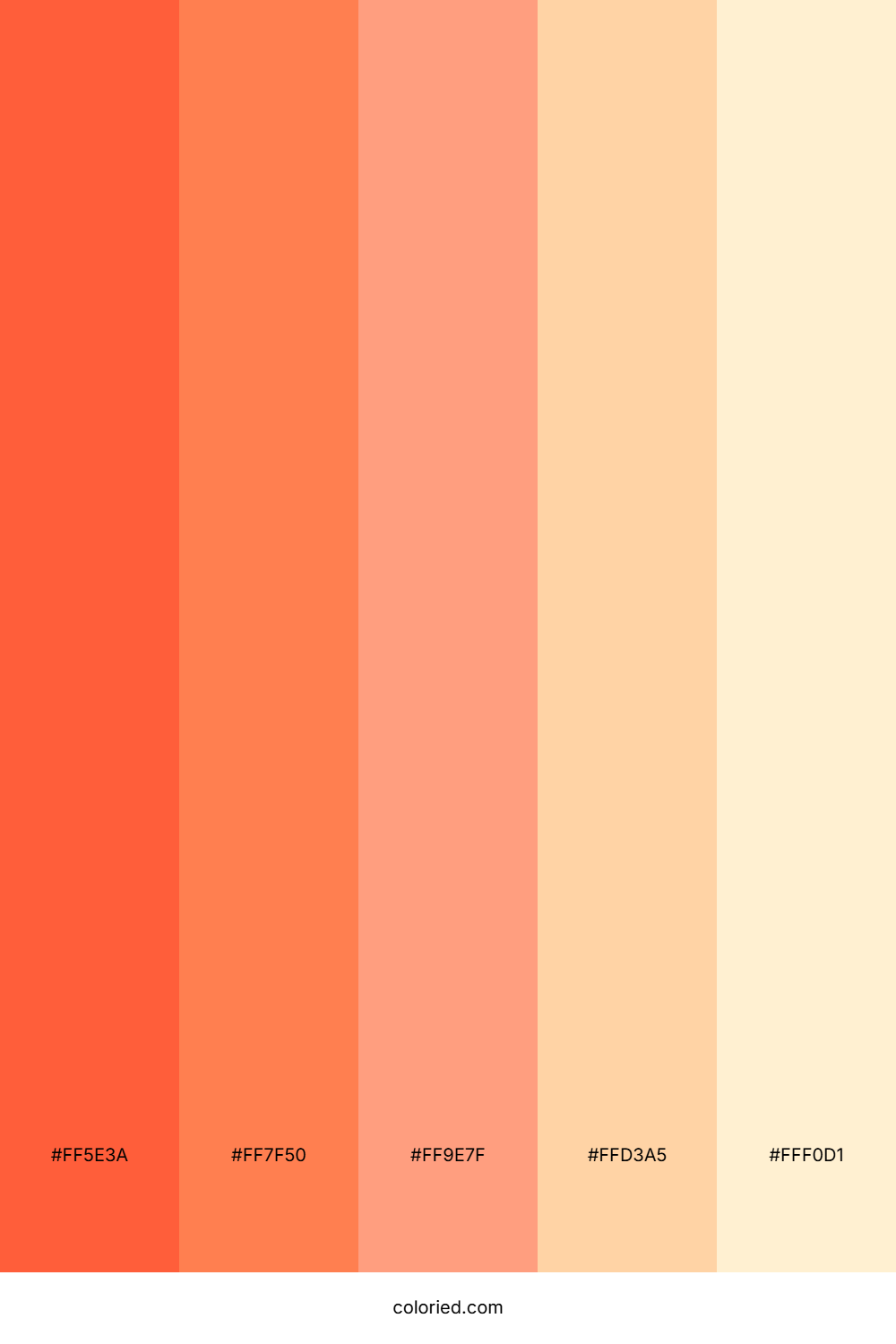 Sunrise Colors Color Palette