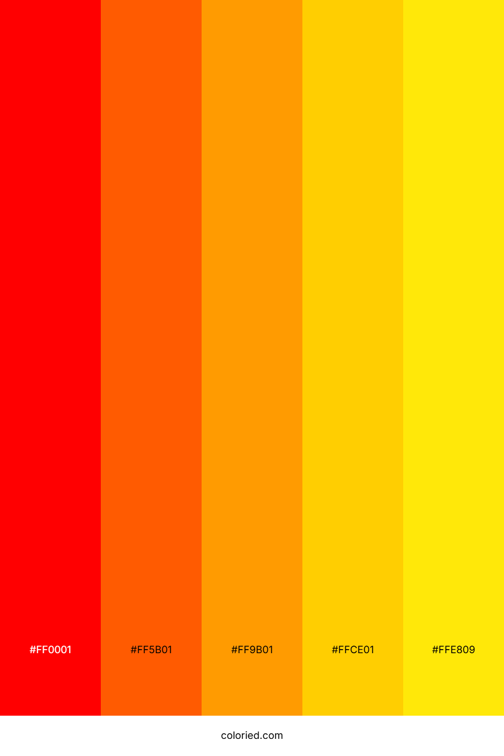 Sunrise Flame Gold Palette