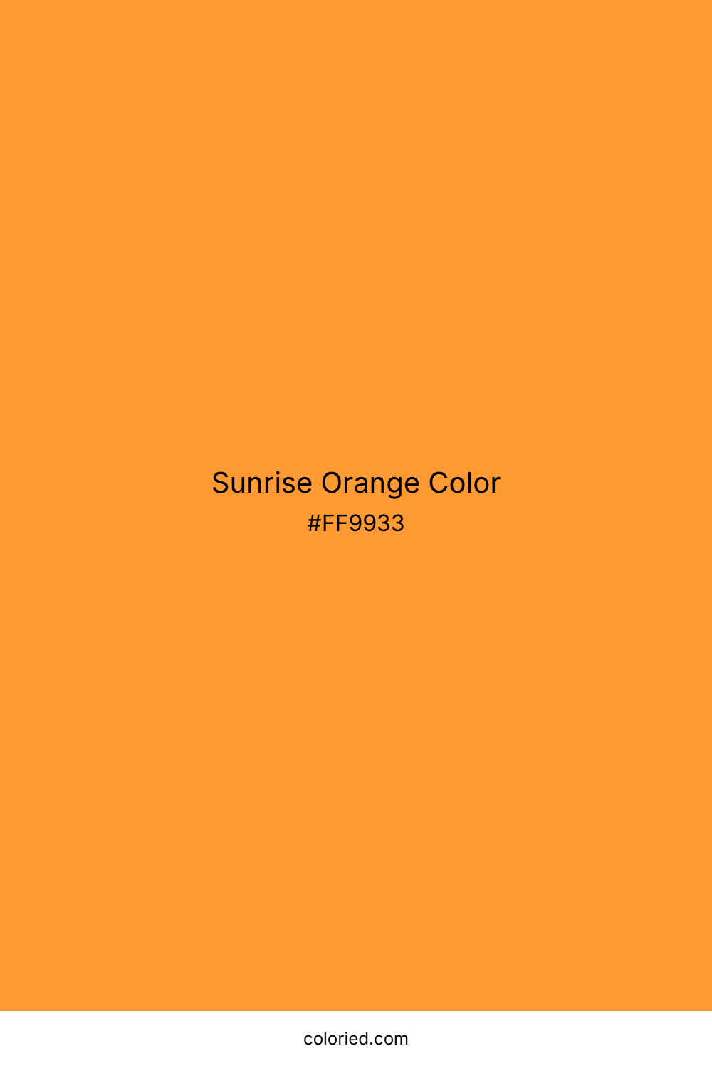 Sunrise Orange Color