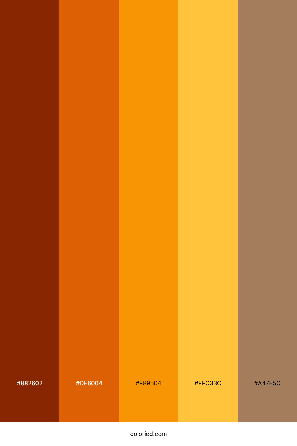 Sunset Amber Glow Color Palette