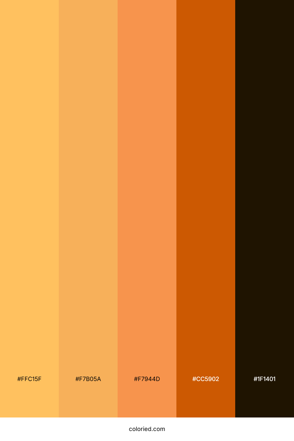 Sunset Amber Trail Palette