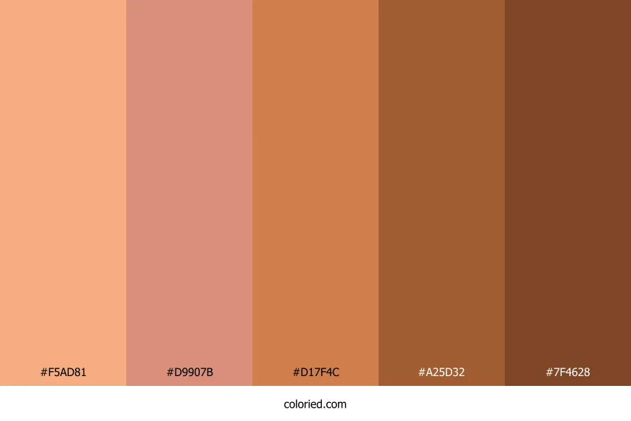 Sunset Apricot Glow Color Palette