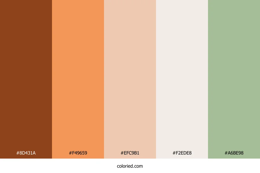 Sunset Clay Meadow Color Palette